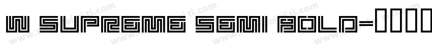 W SUPREME SEMI BOLD字体转换